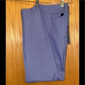 LOFT Skinny Pants in Blue Micro-Check